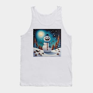 Happy snowman Tank Top